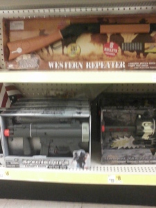 More toy guns on the toy aisle